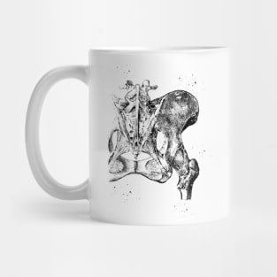 Hip bone ligaments and joint Mug